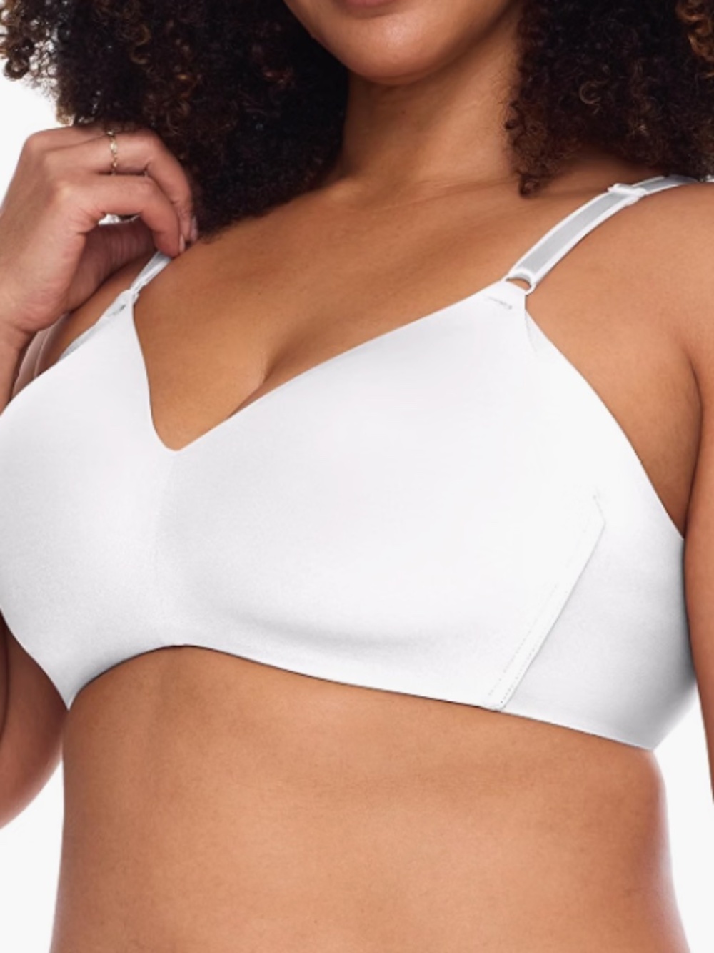 Warner's No Side Effects Underarm-Smoothing Comfort Wireless Bra Size 34C 12386
